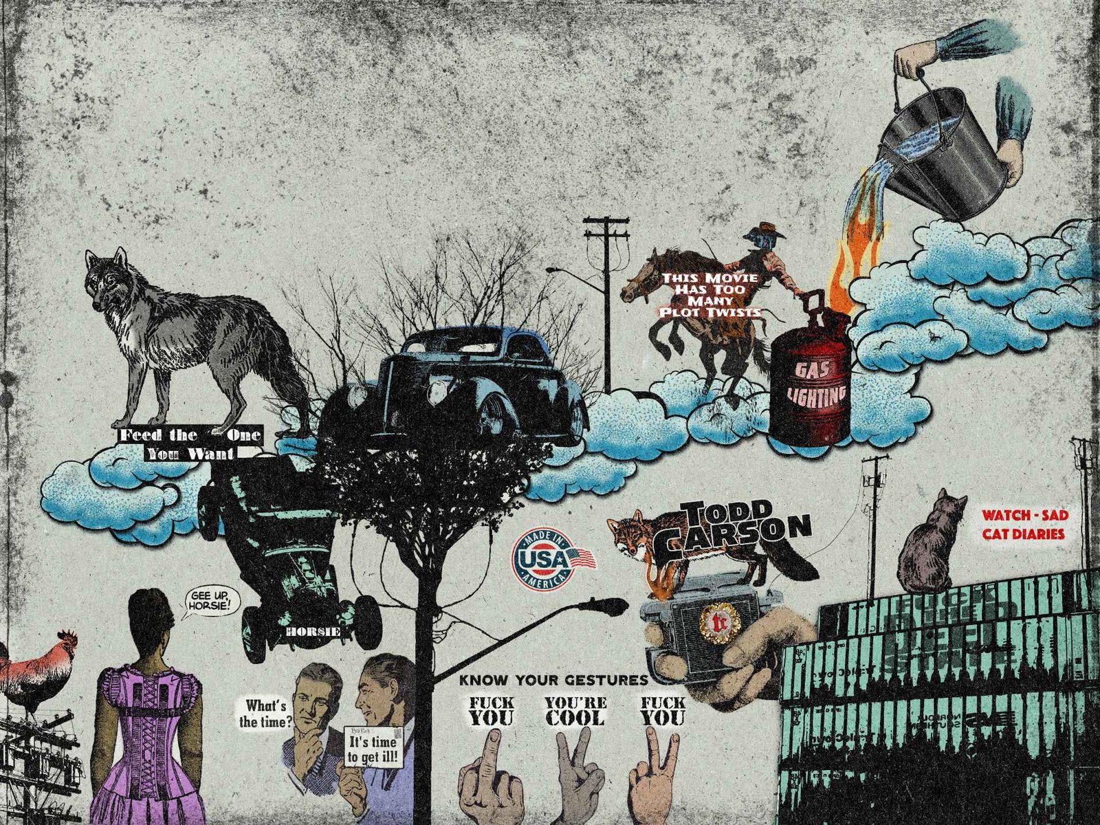 Todd Carson's Design Page Todd Carson's Design Page. Image 01 displays graphic design to promote a unique style. The designs intention was to combined grunge elements such as logo, text, and characters to create a theme.